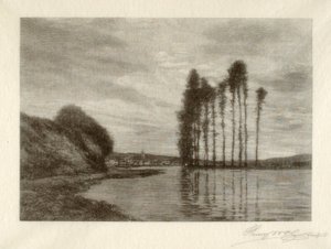 Vue sur la Seine (Harpe des vents) - Henry Wolf