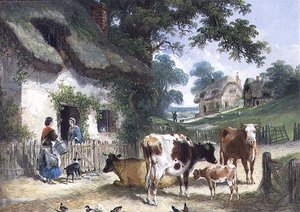 La Vieille Ferme, c.1841 - Henry and Charles (attr.to) Shayer