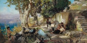 À la fontaine - Henryk Siemiradzki