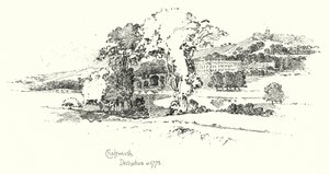 Chatsworth, Derbyshire, en 1775 - Herbert (after) Railton
