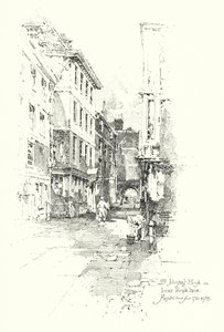 Maison du Dr Johnson, Inner Temple Lane, y a résidé de 1760 à 1765 - Herbert (after) Railton