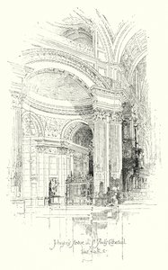 Statue du Dr Johnson, Cathédrale St Paul, Londres - Herbert (after) Railton