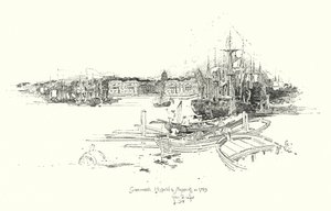 Hôpital de Greenwich et navigation, en 1749 - Herbert (after) Railton