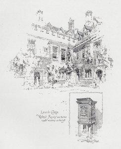 Chaire utilisée par le prédicateur méthodiste anglais John Wesley et ses chambres au Lincoln College, Oxford
