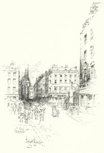 Cathédrale Saint-Paul, depuis Fleet Street, Londres - Herbert (after) Railton