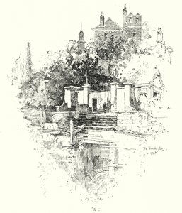 Les escaliers du Temple, Londres, en 1790 - Herbert (after) Railton