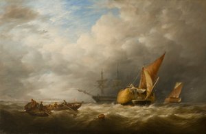 Barges de foin dans l