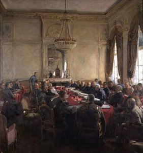 Réunion du Conseil supérieur interallié au Palais du Trianon, Versailles juillet 1918