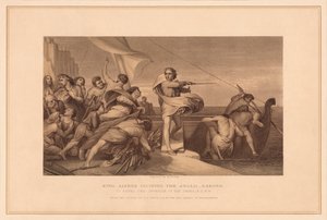 Le roi Alfred incitant les Anglo-Saxons, 1878