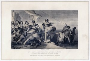Le roi Alfred incitant les Anglo-Saxons à repousser l
