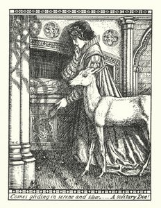 La Biche Blanche de Rylston (gravure)
