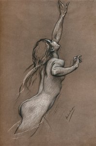 Étude de poisson volant, vers 1910
