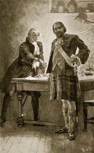 Le prince Charles fait appel à Cameron de Lochiel, illustration de 