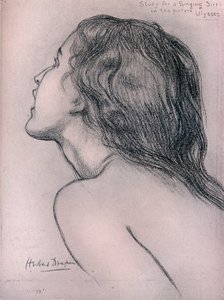 Étude pour une sirène chantante, vers 1909