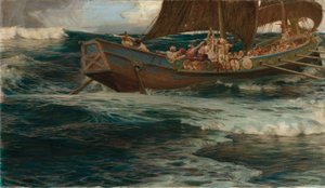 La Colère du dieu de la mer - Herbert James Draper