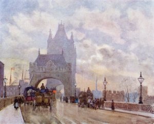 Sur Tower Bridge - Herbert Menzies (after) Marshall