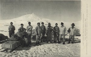 Expédition du capitaine Scott au pôle Sud. Le groupe du Sud 1911.
