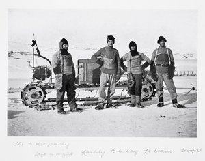 Fête motorisée - de gauche à droite : Lashly, Day, Evans et Hooper, de 