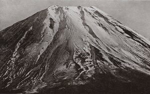 Le sommet du Fuji, une téléphotographie de Shoji