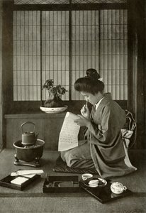 Écrire une lettre, 1910 - Herbert Ponting