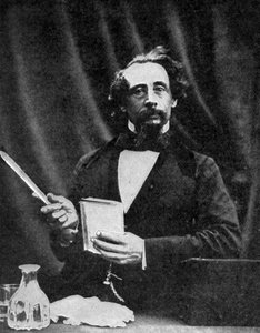 Charles Dickens donnant une lecture, 1859