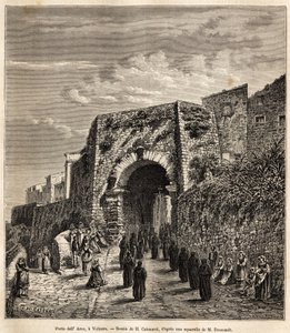Une procession religieuse à la Porta dell