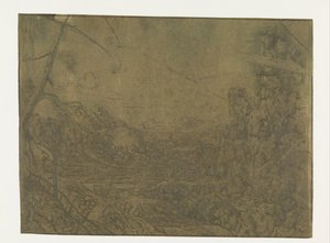 Paysage avec une cascade, première version - Hercules Segers