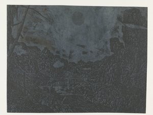 Paysage avec une cascade (deuxième version) - Hercules Segers