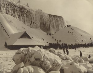 Vue des chutes du Niagara en hiver - Herman F. Nielson