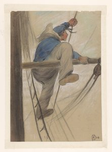 Matelot dans le gréement