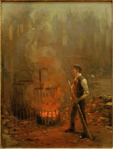 Travailleurs au four à charbon, Angleterre - Herman Heijenbrock