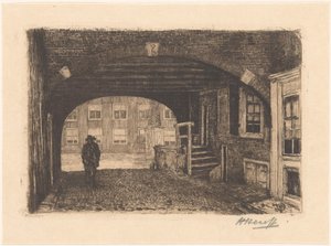 Porte Saint-Pierre à Amsterdam - Herman Heuff (signed by artist)