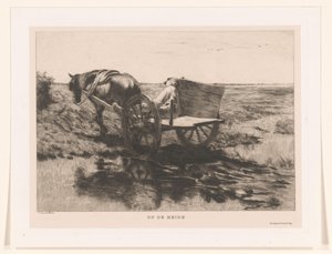 Chariot à chevaux sur la lande (Sur la lande)