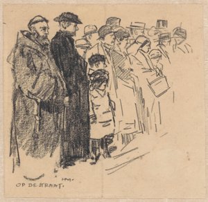 Rangée de spectateurs (à une procession ?) - Herman Moerkerk