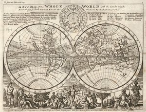 Une nouvelle carte du monde entier avec les alizés selon les observations les plus récentes et les plus précises LOC 2017585657 - Herman Moll