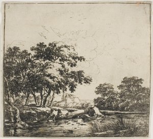 La rivière dans la forêt, troisième planche de l