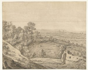 Vue de Clèves depuis le Monterberg - Herman Saftleven