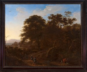 Paysage avec des voyageurs - Herman Saftleven
