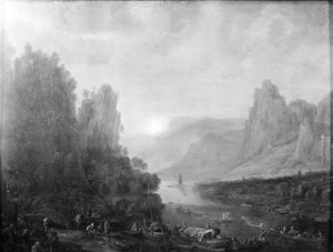 Paysage du Rhin près de Bingen - Herman Saftleven