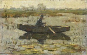 Homme dans une Barque