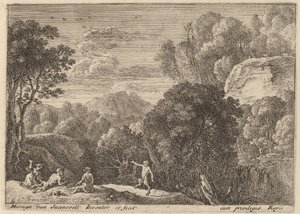 Un satyre dansant - Herman van Swanevelt
