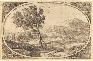 Un paysage avec un grand arbre - Herman van Swanevelt