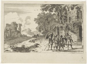Abraham reçoit les trois anges - Herman van Swanevelt