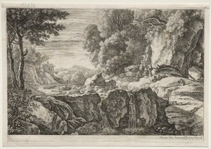 Quatre paysages : La petite cascade