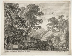 Paysage avec Sts. Paul et Antoine - Herman van Swanevelt