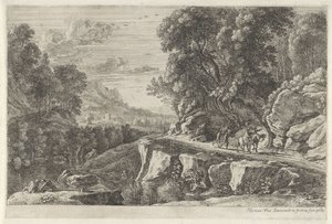 Paysage avec deux cavaliers