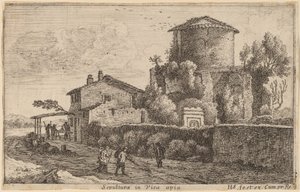 Tombe sur la Via Appia - Herman van Swanevelt