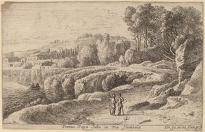 Vignoble du pape Jules sur la Via Flaminia - Herman van Swanevelt
