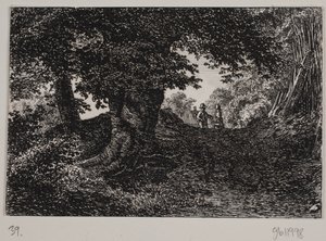 Partie en dehors de Dyrehaven - Hermann Carmiencke