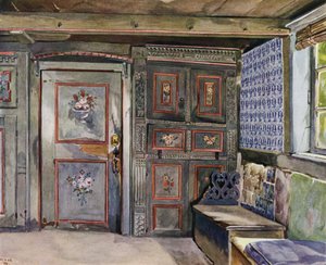 Partie de la salle dans la maison Hufner de M. Hittscher à Curslack